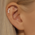 Labret z Opalem i Cyrkoniami – Srebro 925