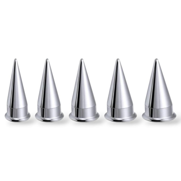 Zestaw SREBRNY Rozpychacz 5SZT TAPER i TUNEL 2w1 STAL 316L 16-20mm