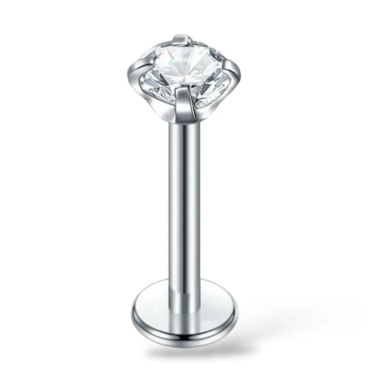 LABRET Z CYRKONIĄ - Stal Ch.316L