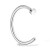 Tytanowy srebrny O-ring do nosa