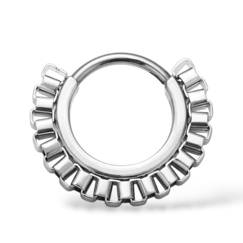Stalowy srebrny Clicker przeplatany