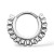 Stalowy srebrny Clicker przeplatany