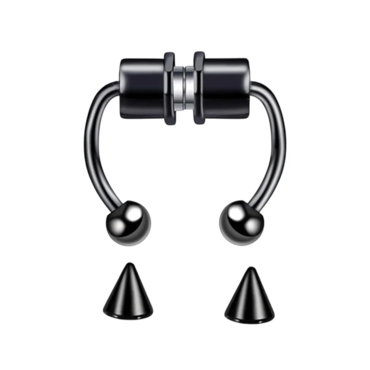 Czarny Fake magnetyczny Stal 316L