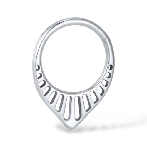 Stalowy Clicker łezka srebrny SEPTUM