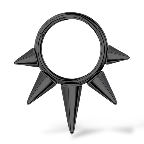 Stalowy Clicker czarny z stożkami SEPTUM