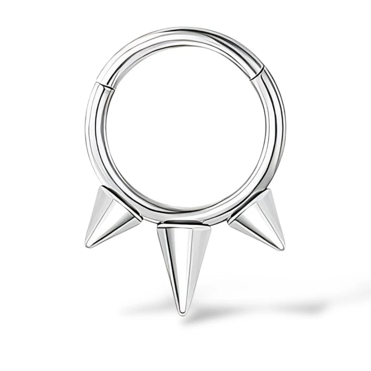 Stalowy Clicker srebrny z trzema stożkami SEPTUM