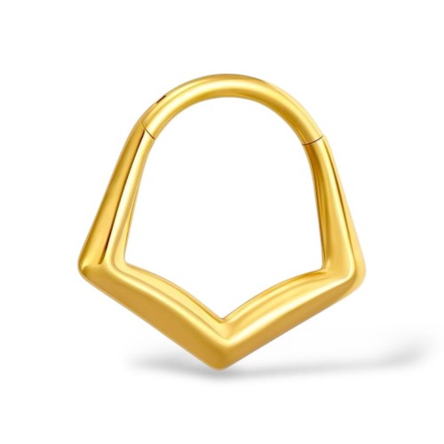 Stalowy Clicker złoty geometryczny