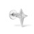 Labret srebrny gwiazdka - SREBRO 925