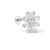 Labret srebrny kwiatowy - SREBRO 925