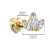 Labret z Potrójną Cyrkonią Marquise – Srebro 925