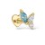 Labret Motylek z Cyrkoniami – Srebro 925