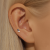 Labret Motylek z Cyrkoniami – Srebro 925