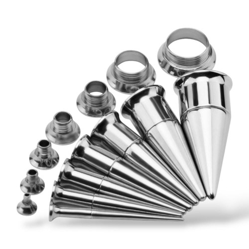 SREBRNY Rozpychacz TAPER i TUNEL 2w1 STAL 316L
