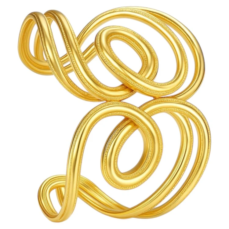 Bransoletka golden ze Stali Szlachetnej