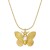 Naszyjnik Golden Butterfly ze Stali Szlachetnej