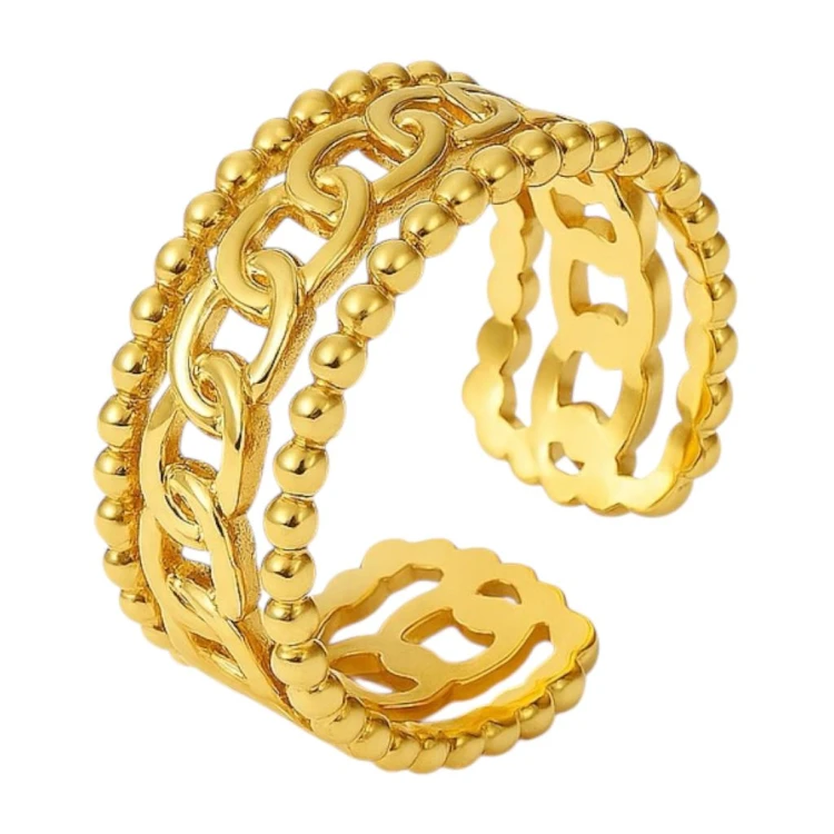 Pierścionek Golden Chain